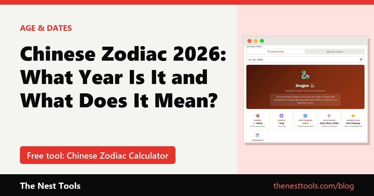 Chinese Zodiac 2026: What Year Is It and What Does It Mean?