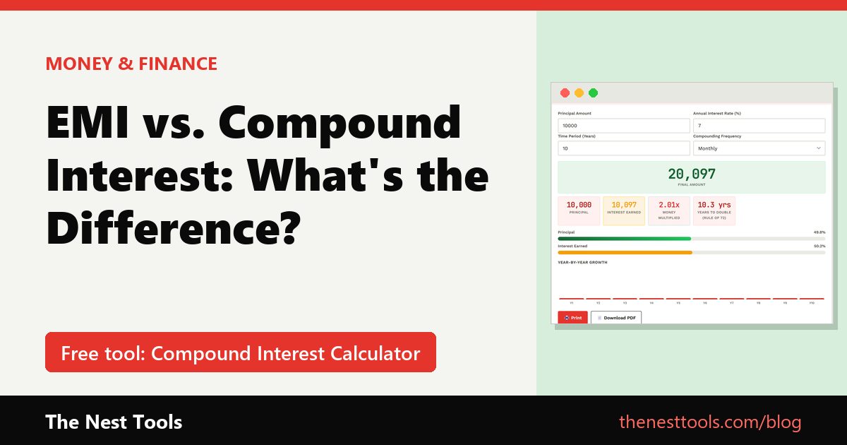 EMI vs. Compound Interest: What's the Difference?