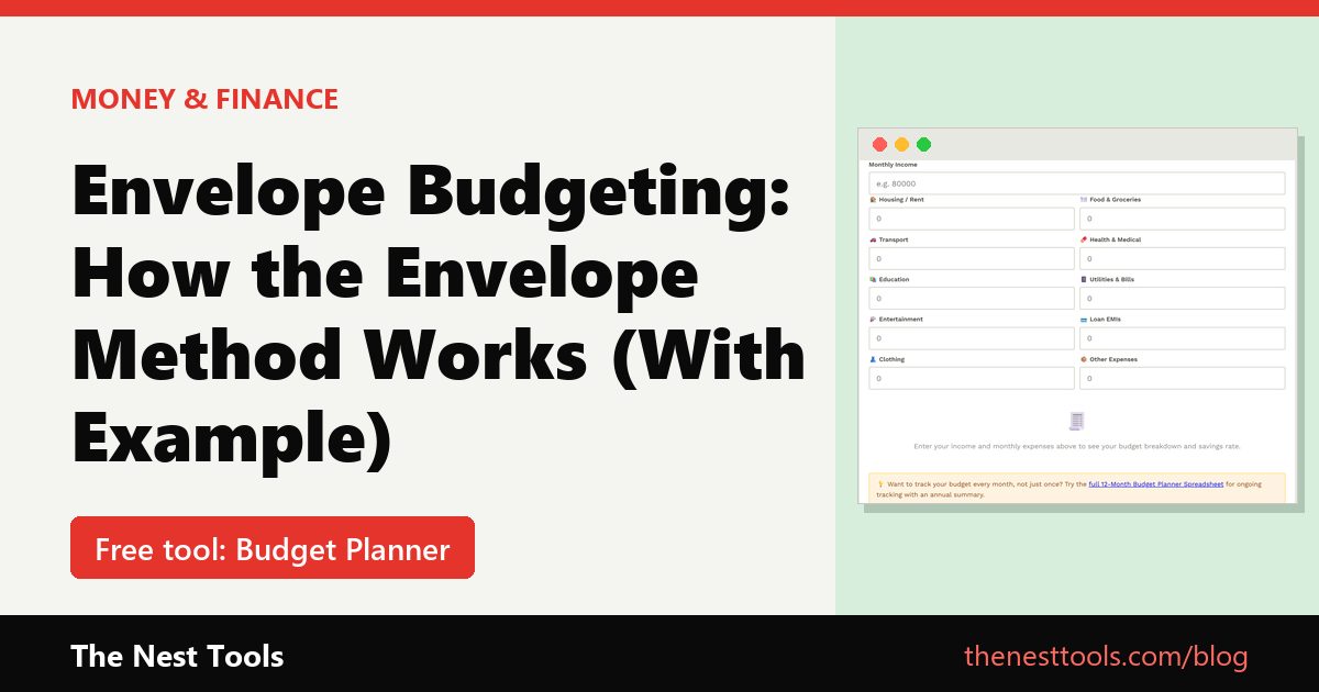 Envelope Budgeting: How the Envelope Method Works (With Example)