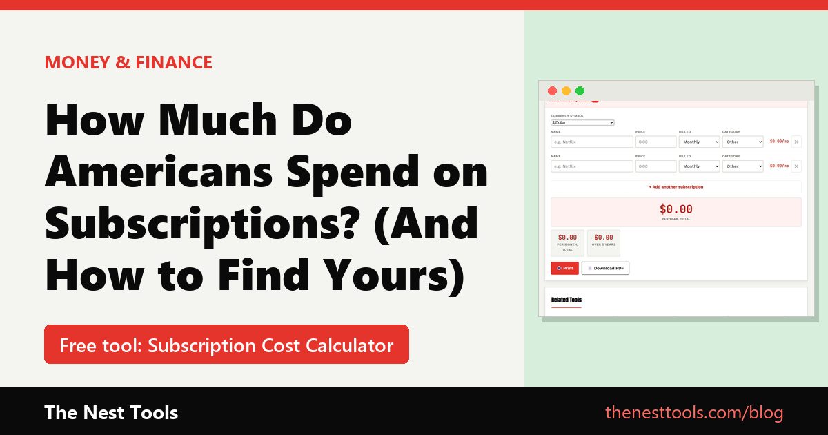 How Much Do Americans Spend on Subscriptions? (And How to Find Yours)