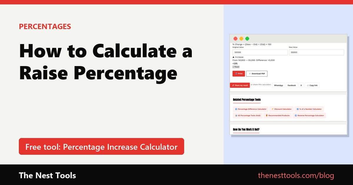 How to Calculate a Raise Percentage