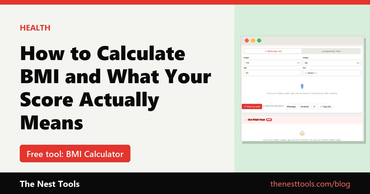 How to Calculate BMI and What Your Score Actually Means