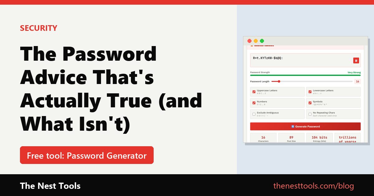 The Password Advice That's Actually True (and What Isn't)