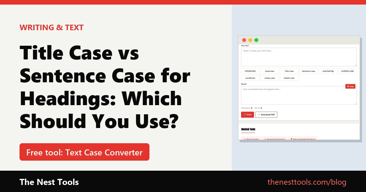 Title Case vs Sentence Case for Headings: Which Should You Use?